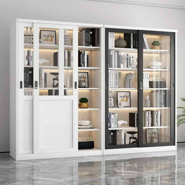 Sliding Door Bookcase+application