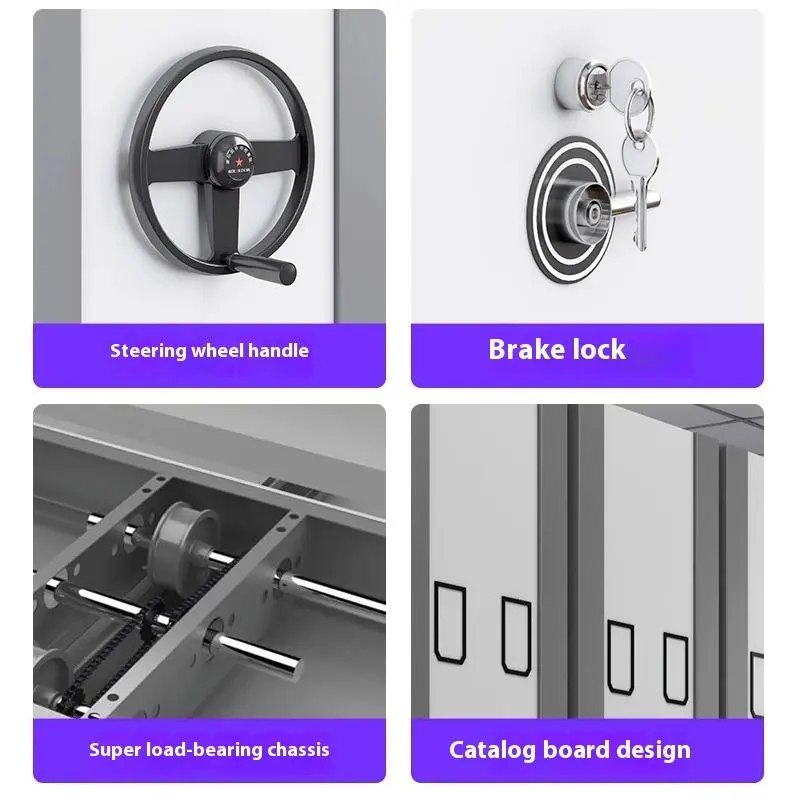  Electric Compact Mobile Filing Cabinet+Detail