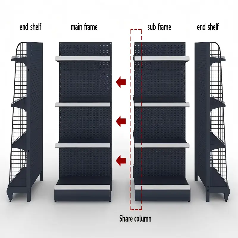 Grocery Store Display Shelves+Detail Grocery Store Display Shelves+Detail