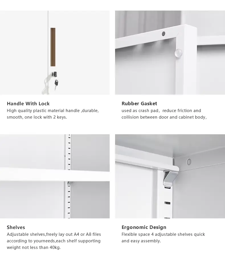 Double-Layer Four-Door Locker+Detail