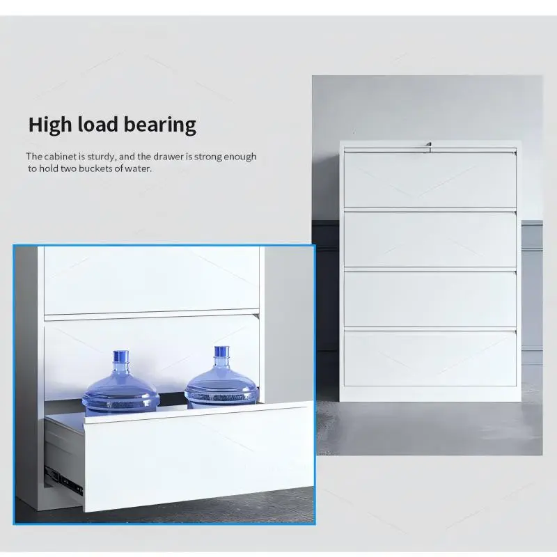 4 Drawer Lateral Steel File Cabinet+Detail 4 Drawer Lateral Steel File Cabinet+Detail