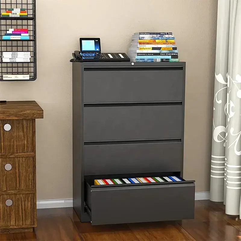 4 Drawer Lateral Steel File Cabinet+Application