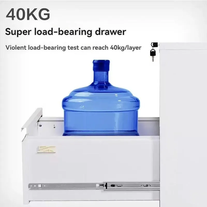 4-Drawer Vertical Steel File Cabinet+Detail 4-Drawer Vertical Steel File Cabinet+Detail