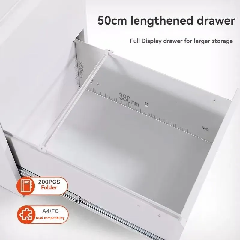 4-Drawer Vertical Steel File Cabinet+Detail 4-Drawer Vertical Steel File Cabinet+Detail