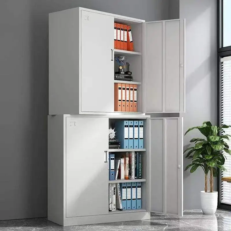 Double-Section Four-Door Office Cabinet+Application