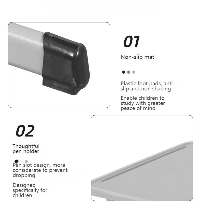 School Desk With Chair Attached+detail