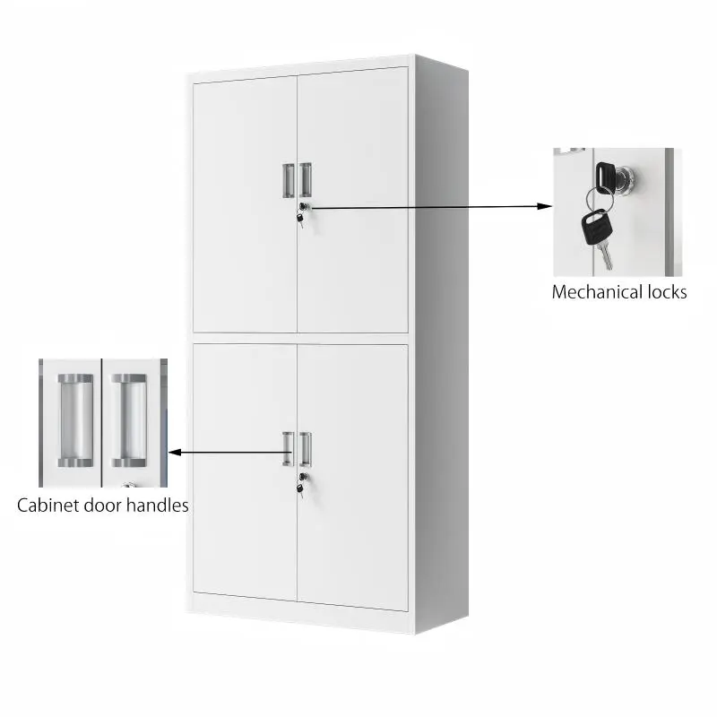 4 Door Steel Lockers+Detail 4 Door Steel Lockers+Detail