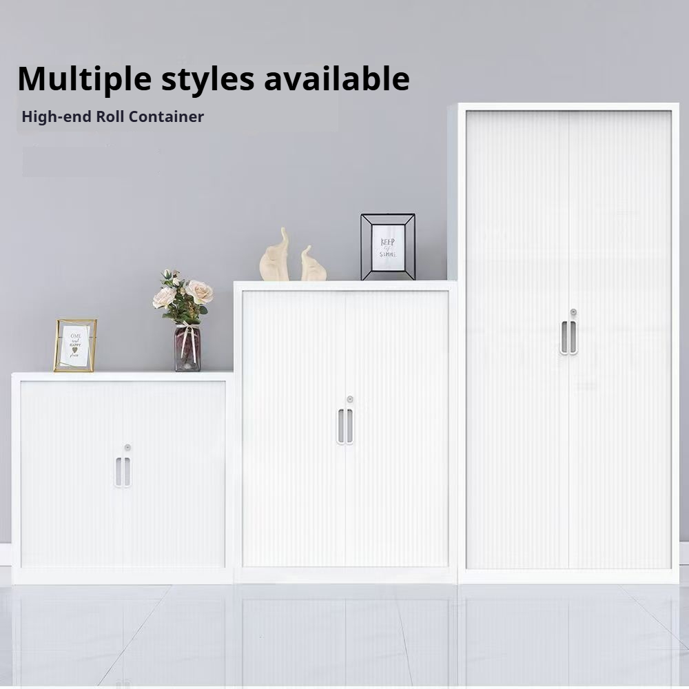 Tambour Door Storage Cabinet+Detail