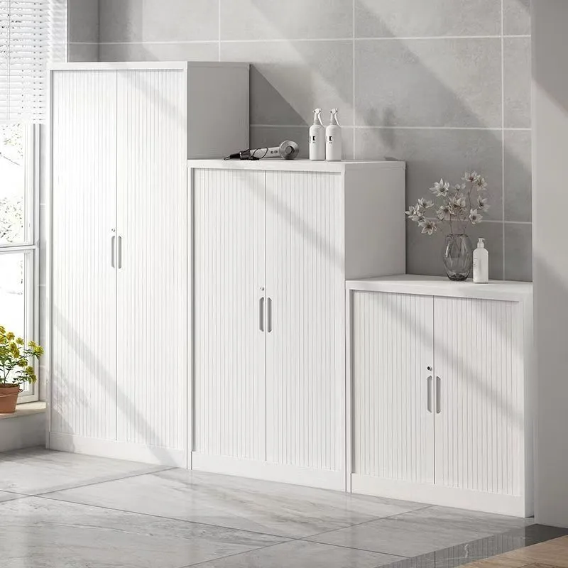 Tambour Door Storage Cabinet+Application