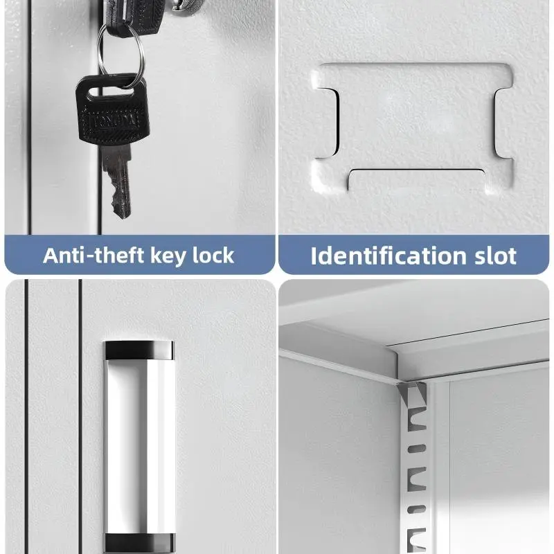 Steel-Door File Cabinets with Two Middle Drawers+Detail Steel-Door File Cabinets with Two Middle Drawers+Detail
