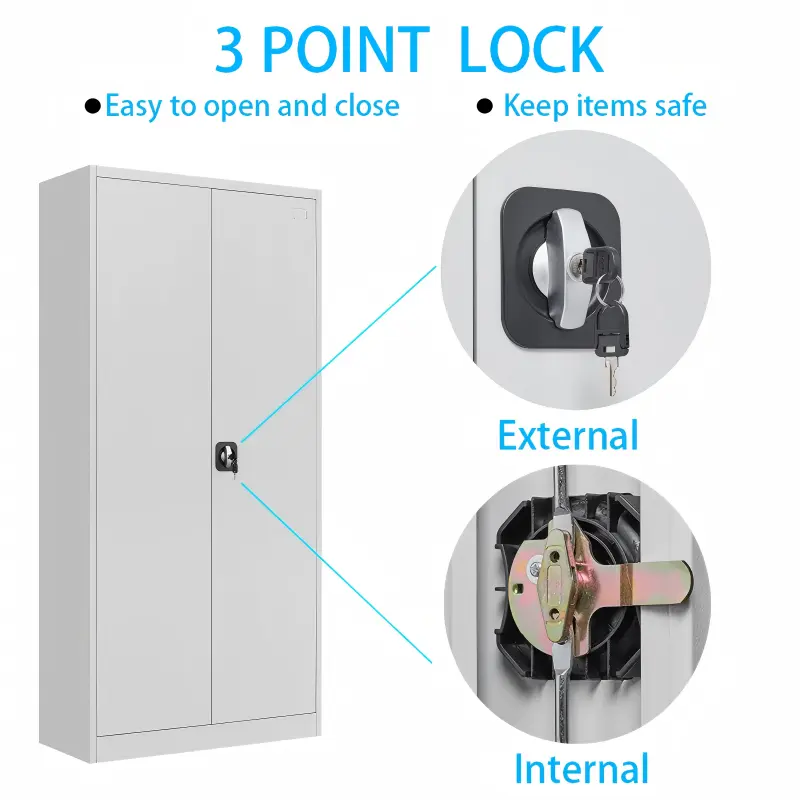 2 Door Steel File Cabinet+Detail 2 Door Steel File Cabinet+Detail