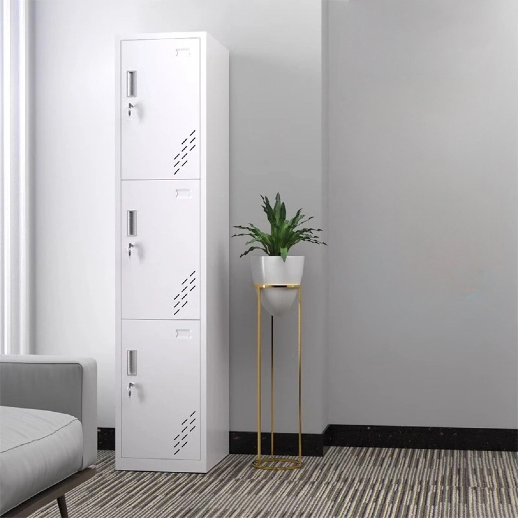 Single Column 3-door Steel locker+Application