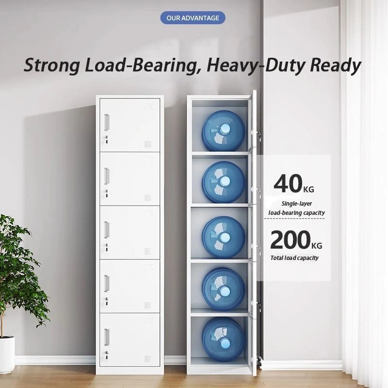Single Column 2-door Steel locker+Detail