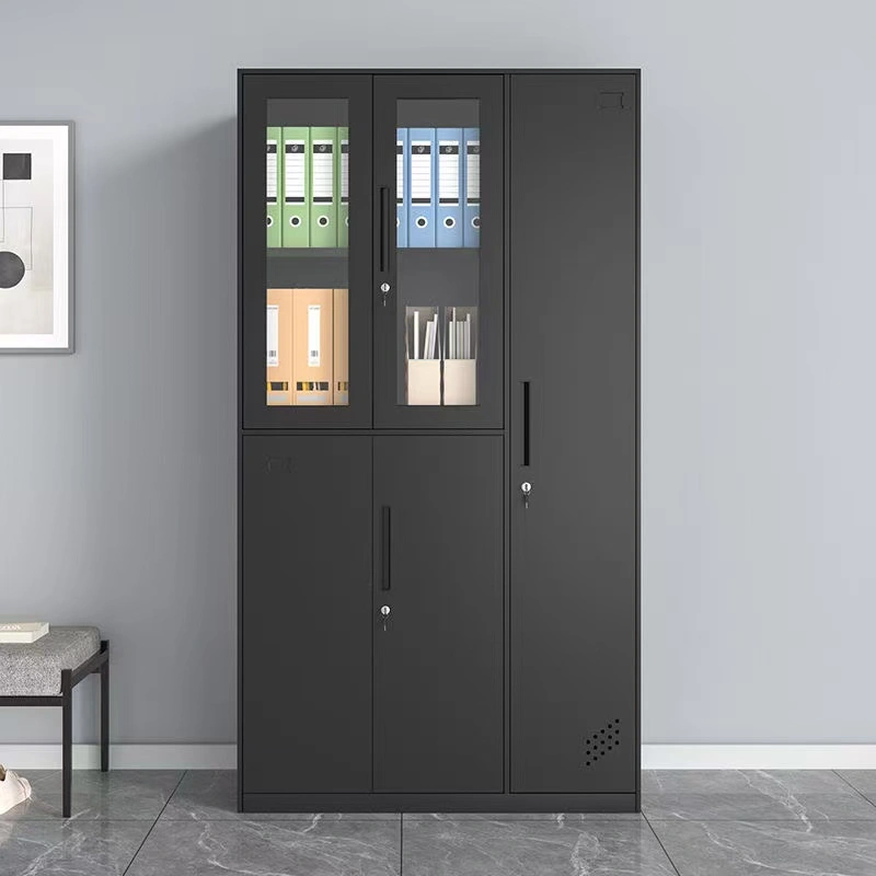 Five Door Steel File Cabinet with Glass+Application