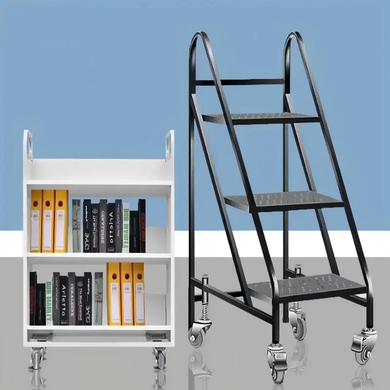 3-Step Steel Library Book Ladder+Application