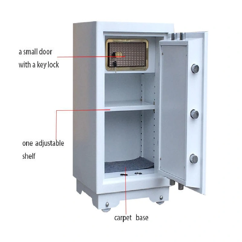 Steel Fireproof Safe Box with 2 Key Lock +Detail