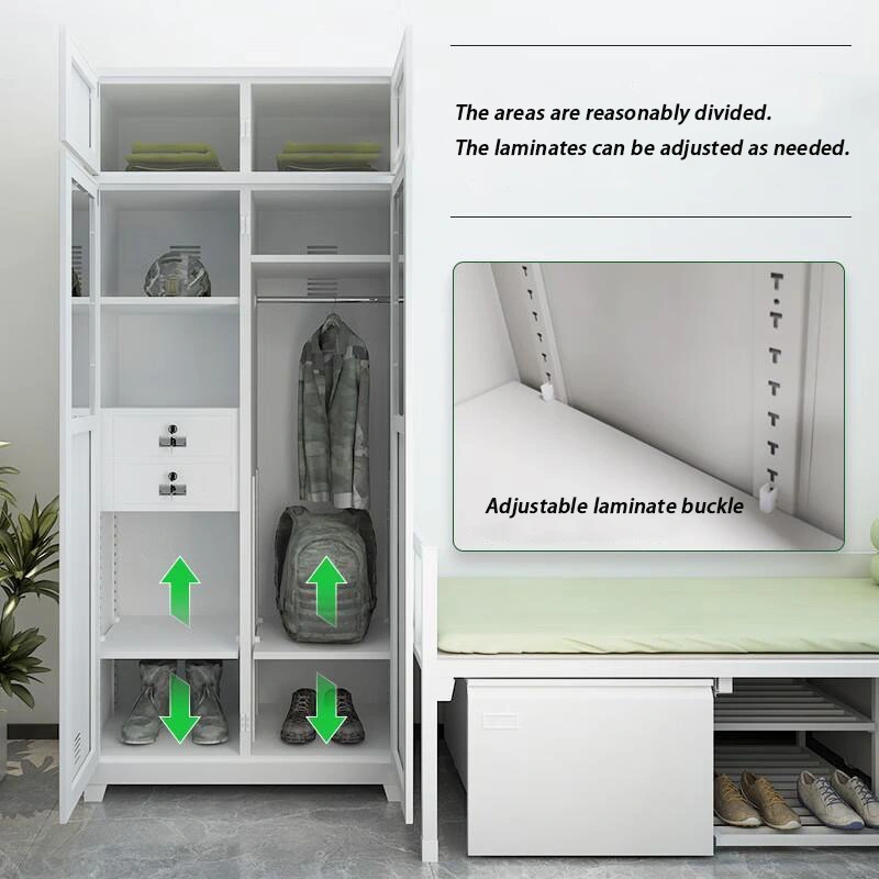 2 Door Personal Staff Wardrobe+Detail 2 Door Personal Staff Wardrobe+Detail