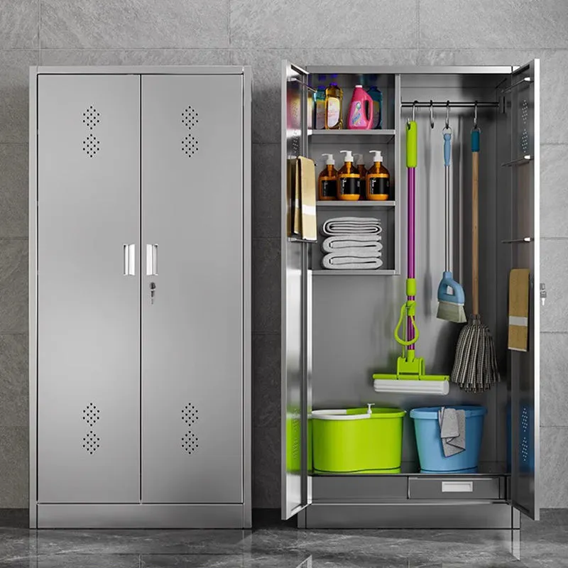 2 Doors Cleaning Tools Storage Cabinet+Application 2 Doors Cleaning Tools Storage Cabinet+Application