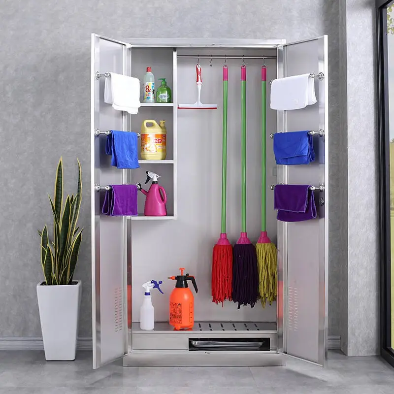 2 Doors Cleaning Tools Storage Cabinet+Application 2 Doors Cleaning Tools Storage Cabinet+Application