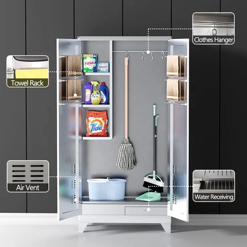 Standing Foot Cleaning Tools Storage Cabinet+Detail Standing Foot Cleaning Tools Storage Cabinet+Detail