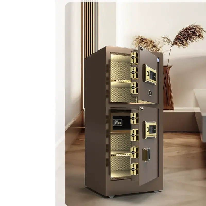 Two-Door Fingerprint Password Safe Cabinet+Detail