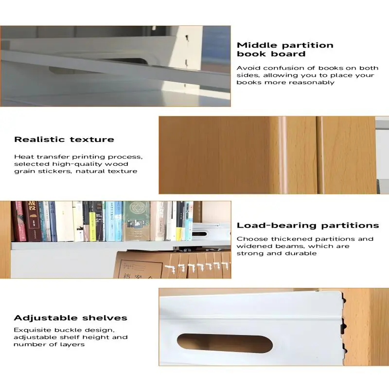 Double Sided Library Bookshelves+Detail