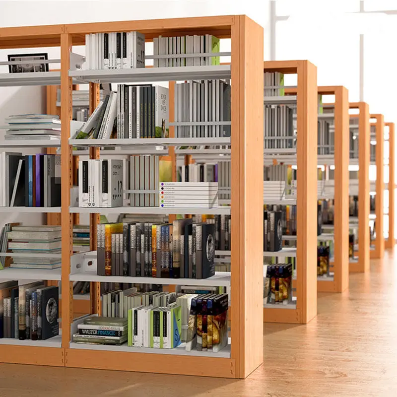 Double Sided Library Bookshelves+Application