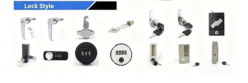 Steel-Door File Cabinets with Two Middle Drawer+lock