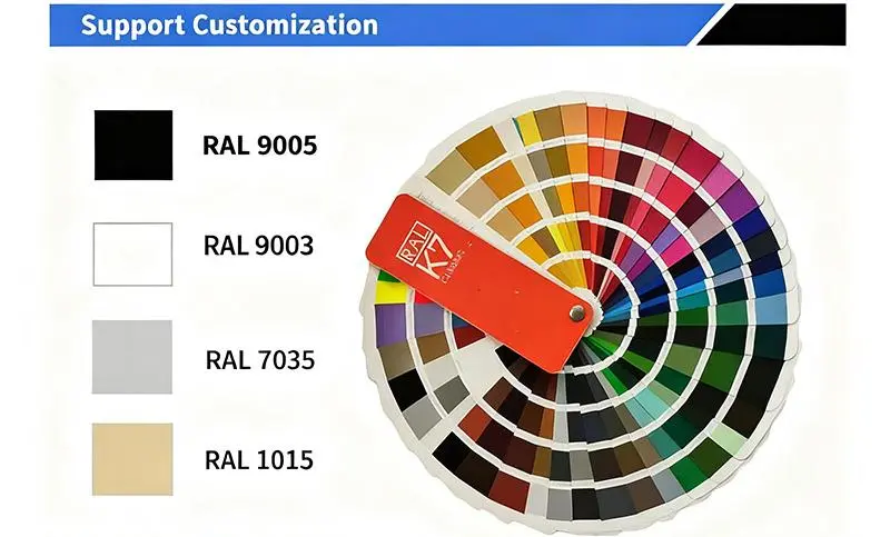 Steel-Door File Cabinets with Two Middle Drawer+color