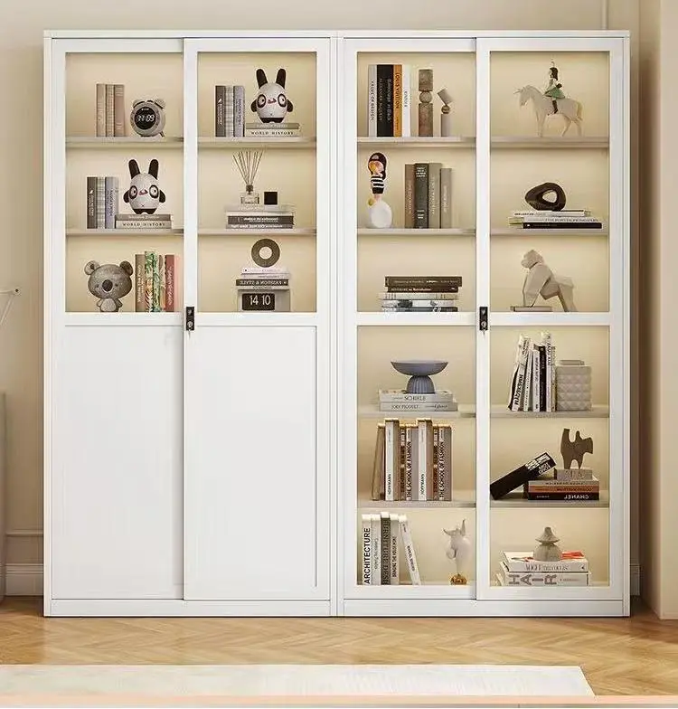 sliding door bookcases 