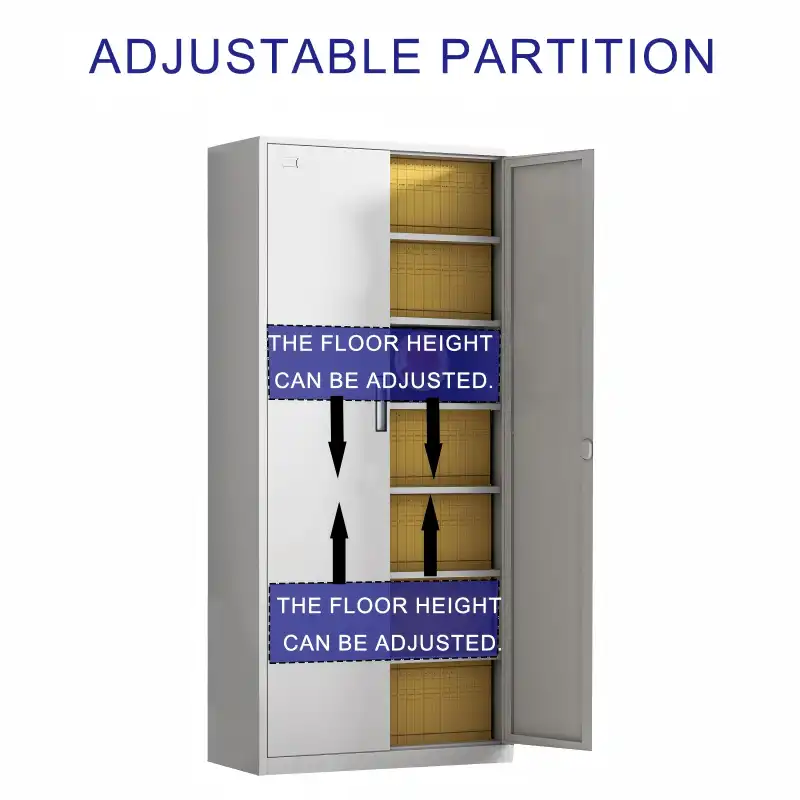 2 door Steel File Cabinet+Detail