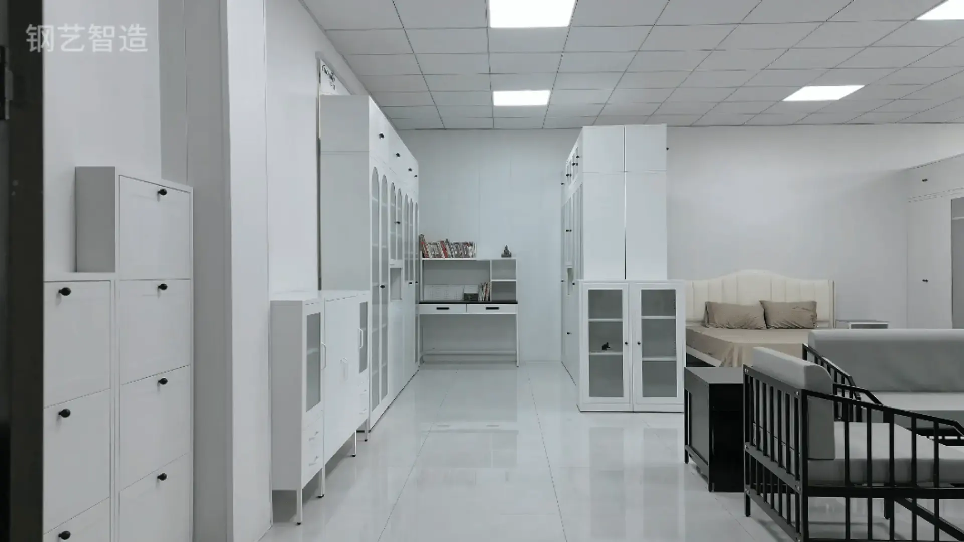 Foldable Sliding Glass Door Steel Filing Cabinet+Company