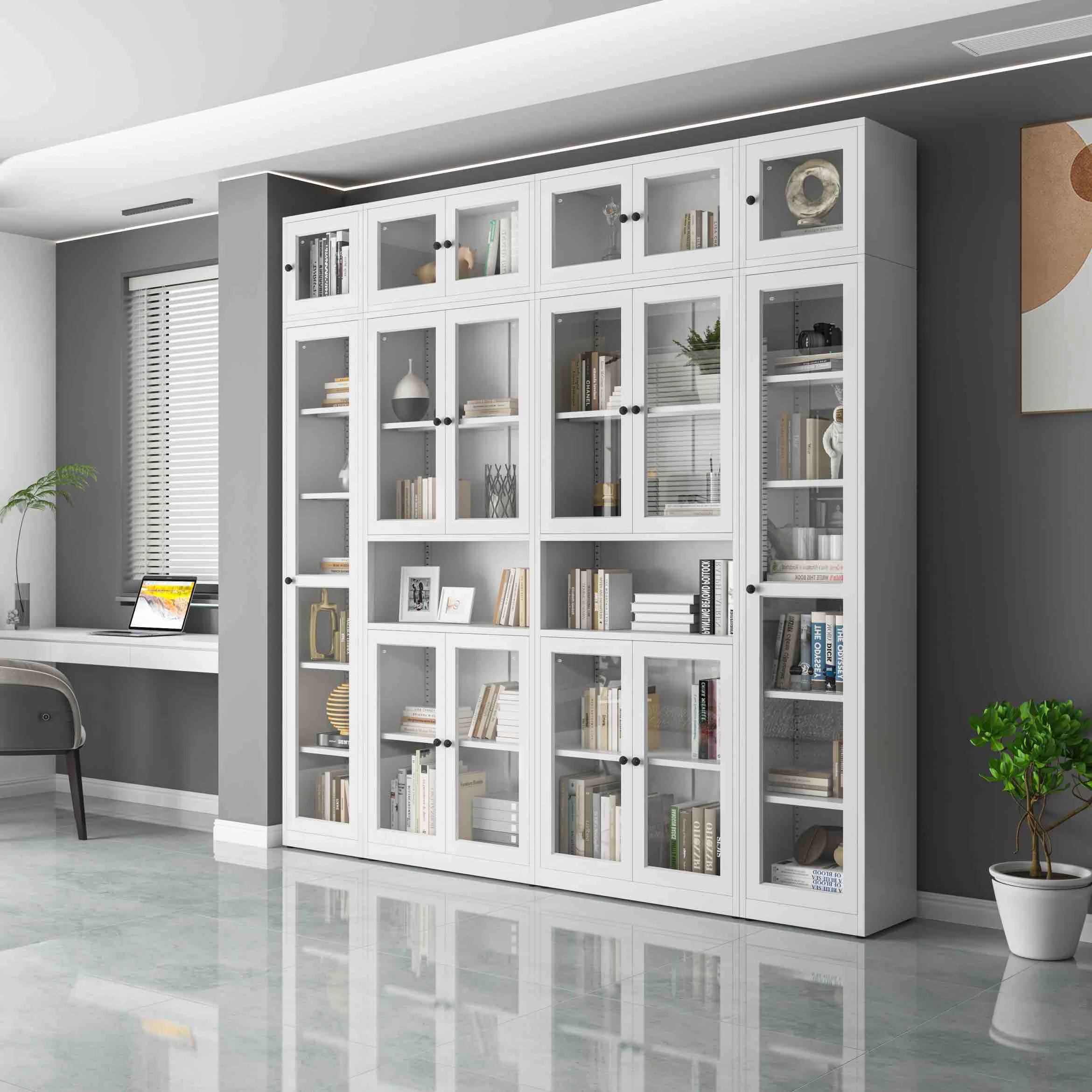 Double-door Wall-mounted Top Cabinet Sence Image
