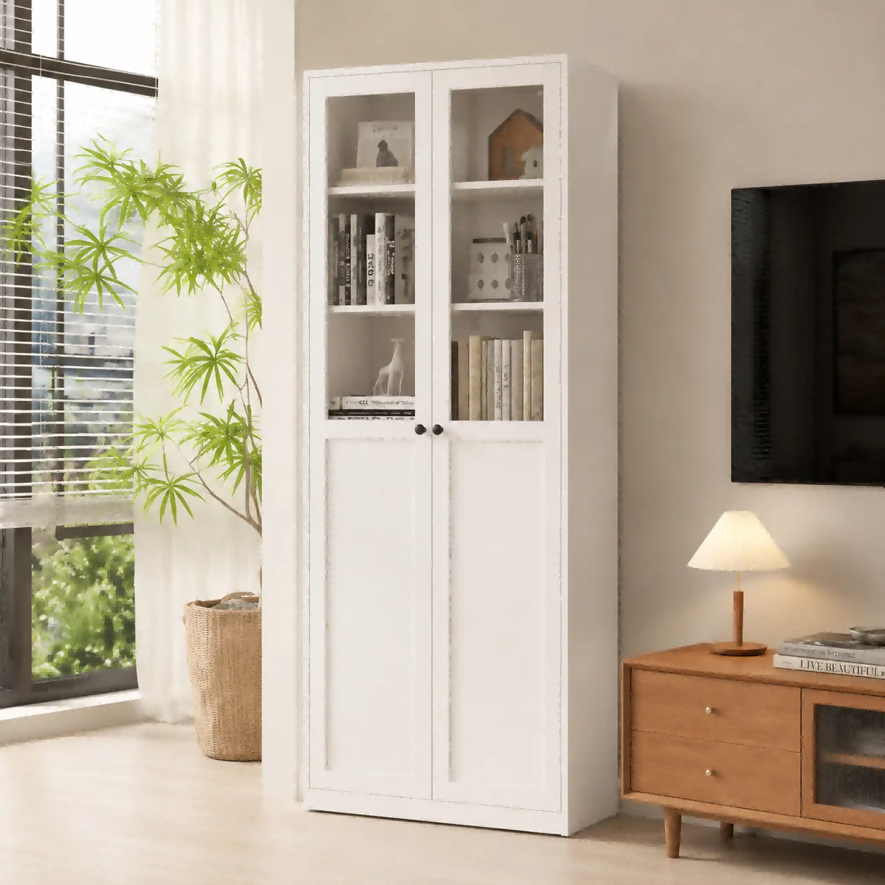 Tall Upper Glass Steel Cabinet Tall Upper Glass Steel Cabinet