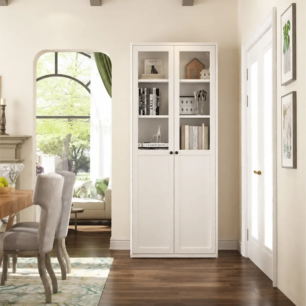 Tall Upper Glass Steel Cabinet Tall Upper Glass Steel Cabinet