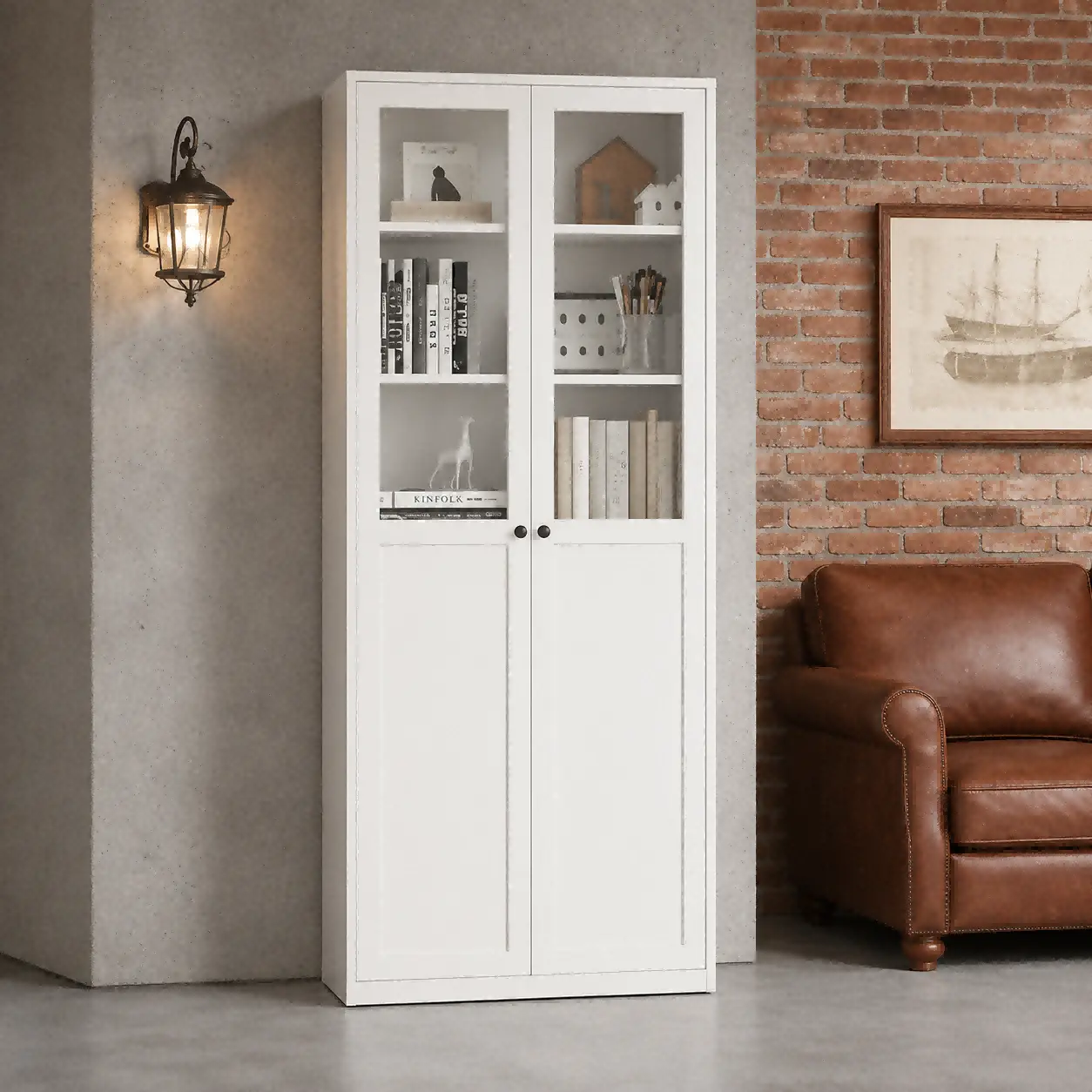 Tall Upper Glass Steel Cabinet Tall Upper Glass Steel Cabinet