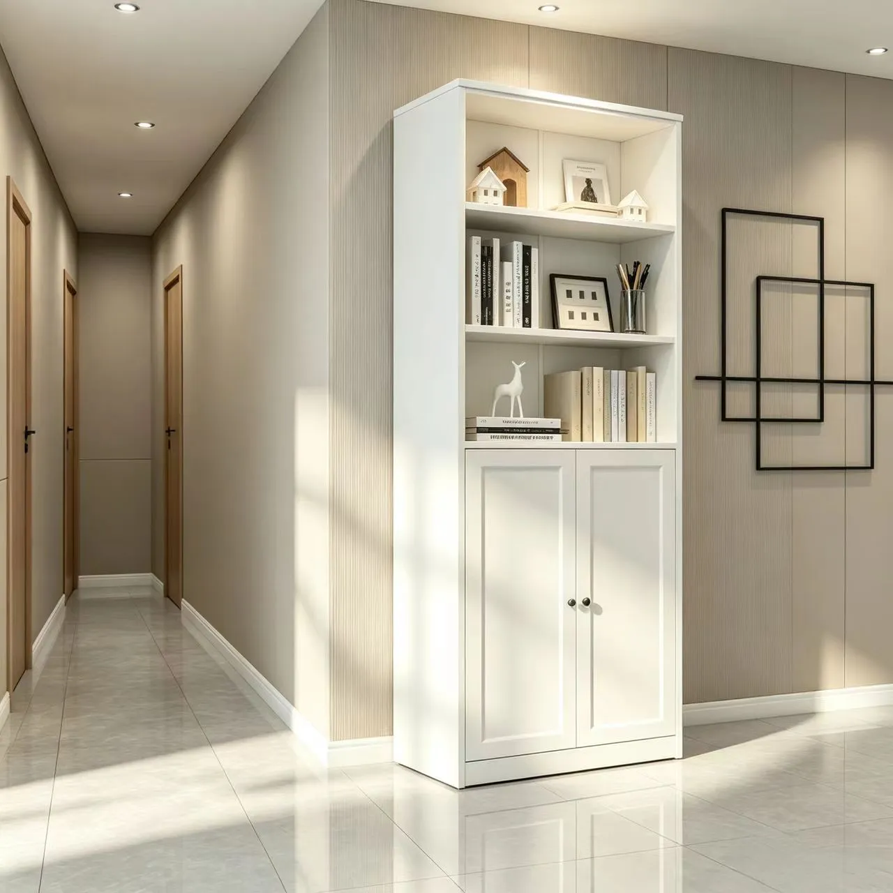 Double Door Storage Bookcase Double Door Storage Bookcase