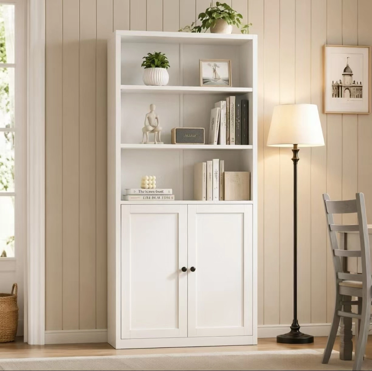 Double Door Storage Bookcase Double Door Storage Bookcase
