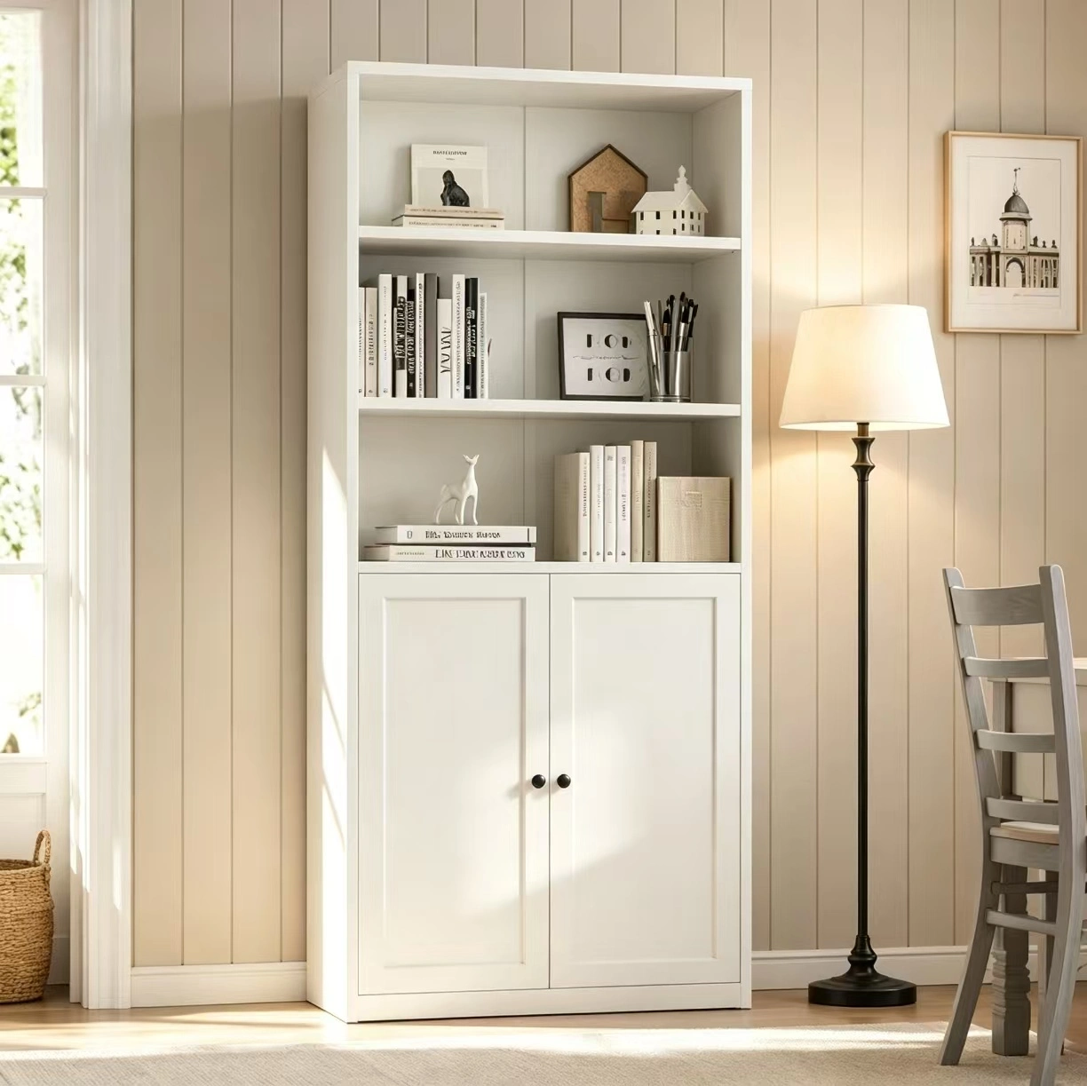 Double Door Storage Bookcase Double Door Storage Bookcase