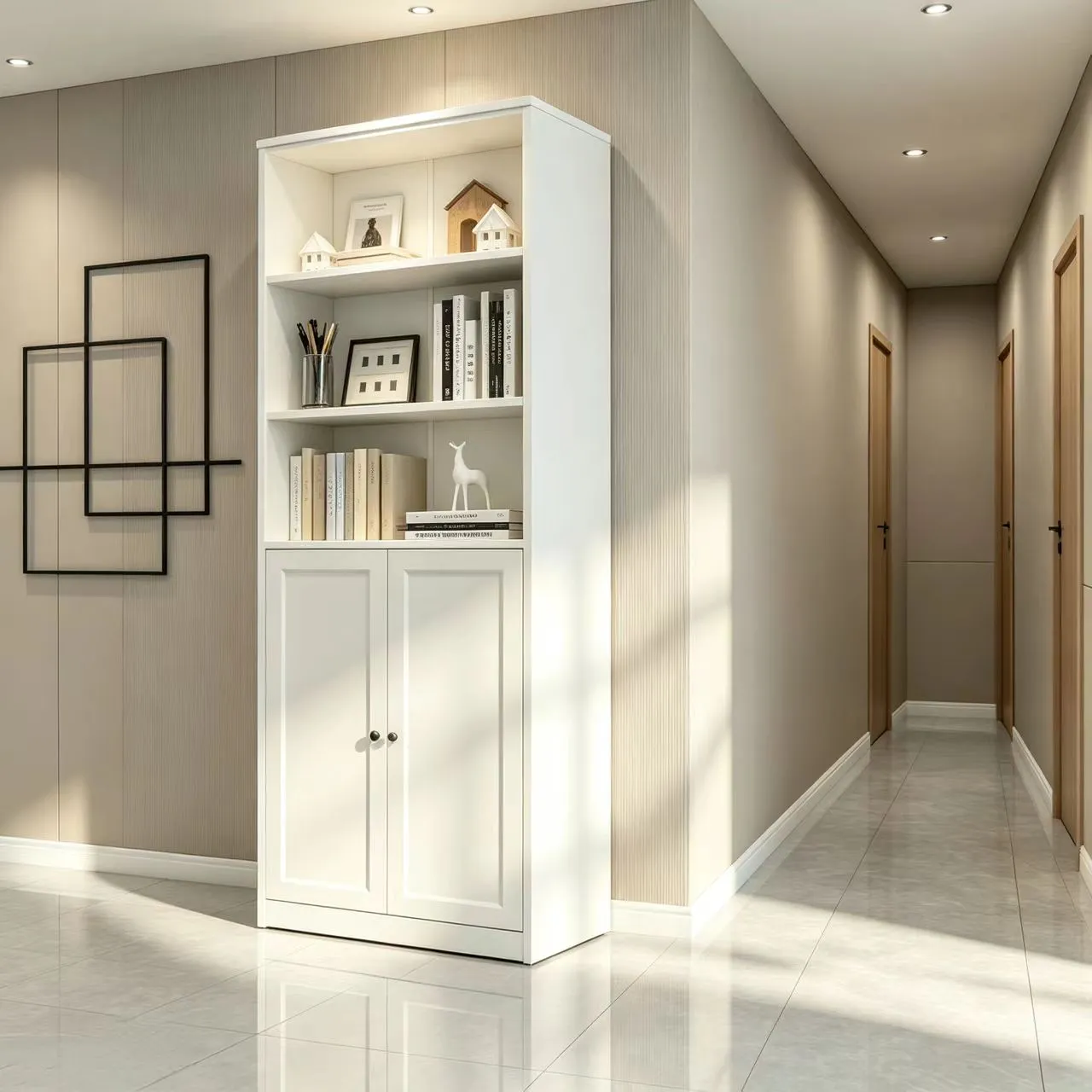 Double Door Storage Bookcase Double Door Storage Bookcase