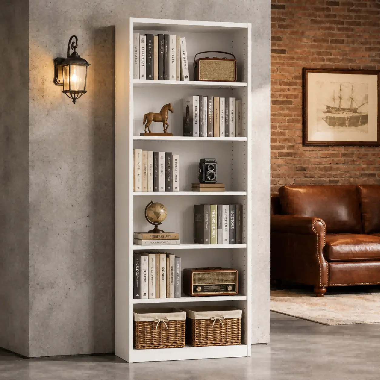 6-Tier Wide Tall Open Bookcase 6-Tier Wide Tall Open Bookcase