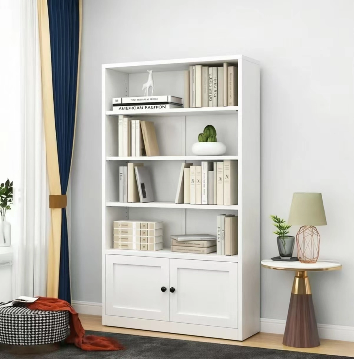 4‑Tier Double‑Door Low Bookcase 4‑Tier Double‑Door Low Bookcase