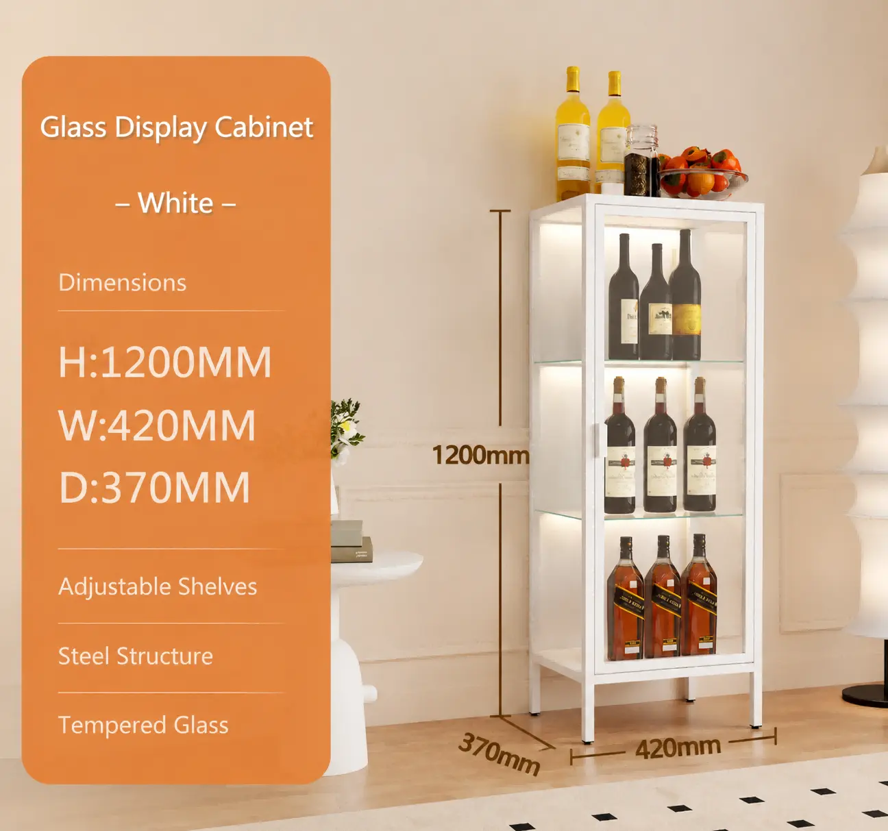 Single Door Glass Display Cabinet Single Door Glass Display Cabinet