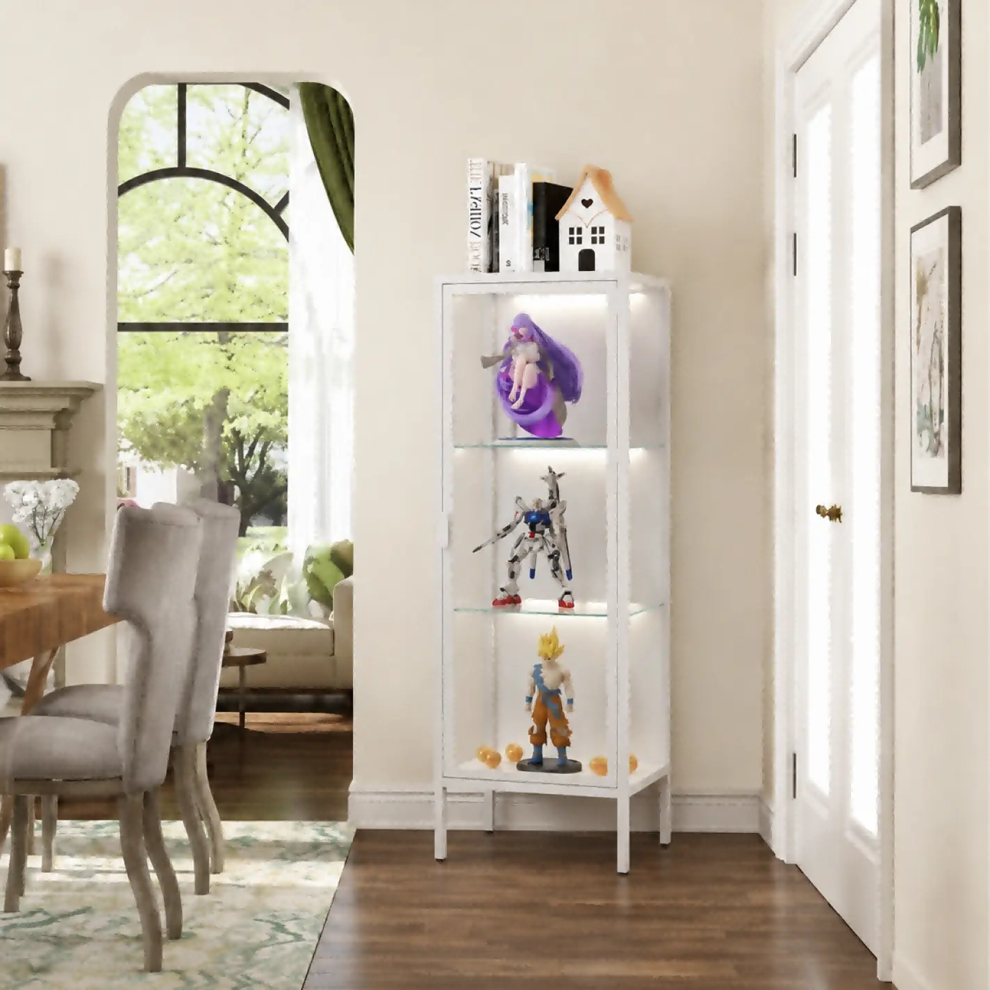 Single Door Glass Display Cabinet