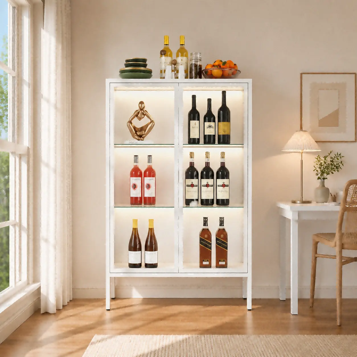 Double Door Glass Display Cabinet Double Door Glass Display Cabinet