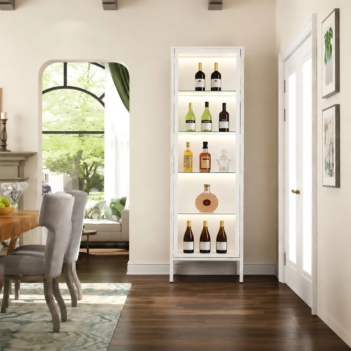 Tall Single Door Glass Display Cabinet Tall Single Door Glass Display Cabinet