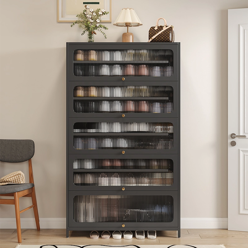 Five Door Square Panel Shoe Cabinet Five Door Square Panel Shoe Cabinet